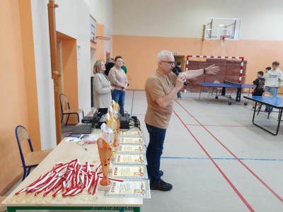 Zawody w Tenisa Stołowego o Puchar Wójta Gminy Sadkowice