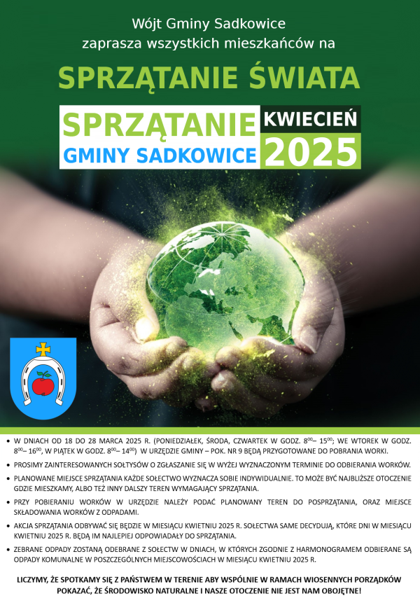 Sprzątanie Gminy Sadkowice