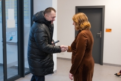 Uroczyste otwarcie wraz z przecięciem wstęgi nowego budynku Urzędu Gminy oraz Gminnego Ośrodka Pomocy Społecznej w...