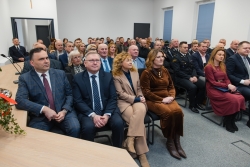 Uroczyste otwarcie wraz z przecięciem wstęgi nowego budynku Urzędu Gminy oraz Gminnego Ośrodka Pomocy Społecznej w...