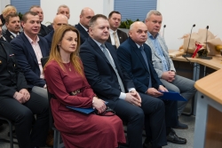 Uroczyste otwarcie wraz z przecięciem wstęgi nowego budynku Urzędu Gminy oraz Gminnego Ośrodka Pomocy Społecznej w...