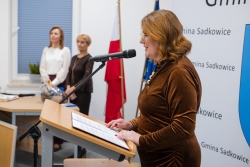 Uroczyste otwarcie wraz z przecięciem wstęgi nowego budynku Urzędu Gminy oraz Gminnego Ośrodka Pomocy Społecznej w...