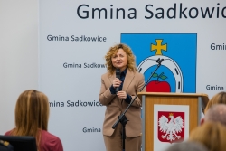 Uroczyste otwarcie wraz z przecięciem wstęgi nowego budynku Urzędu Gminy oraz Gminnego Ośrodka Pomocy Społecznej w...