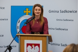 Uroczyste otwarcie wraz z przecięciem wstęgi nowego budynku Urzędu Gminy oraz Gminnego Ośrodka Pomocy Społecznej w...