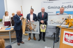 Uroczyste otwarcie wraz z przecięciem wstęgi nowego budynku Urzędu Gminy oraz Gminnego Ośrodka Pomocy Społecznej w...