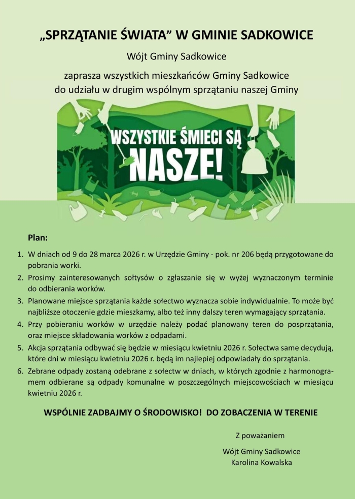 "SPRZĄTANIE ŚWIATA"