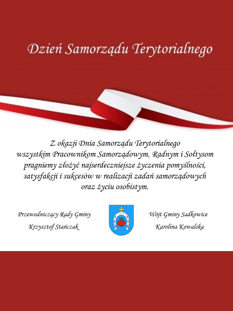 Życzenia z okazji Dnia Samorządu Terytorialnego